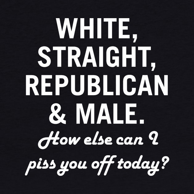 White Straight Republican Male by redsoldesign